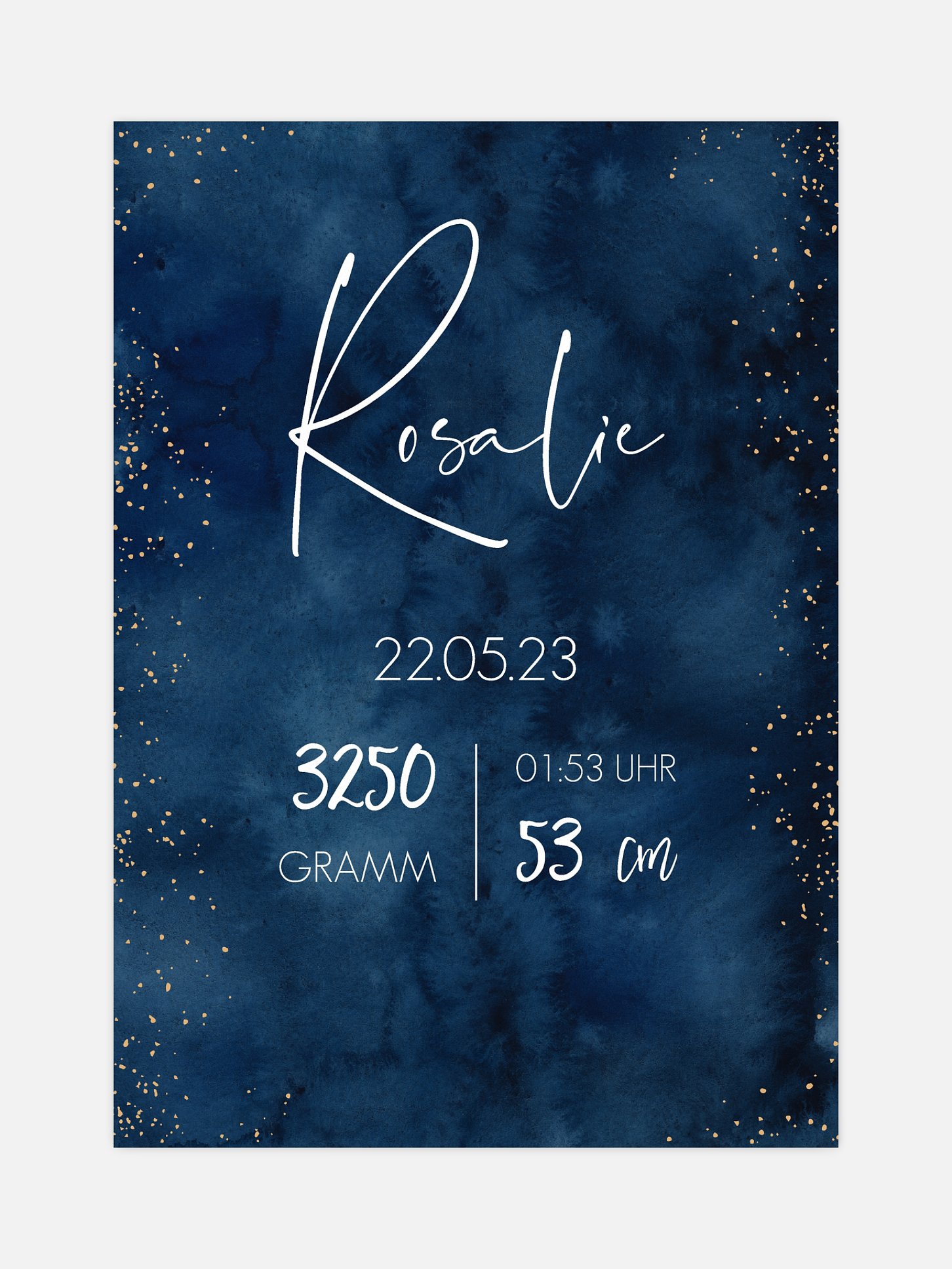 Poster Geburt Night Sky