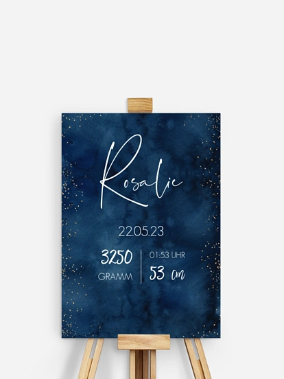 Poster Geburt Night Sky