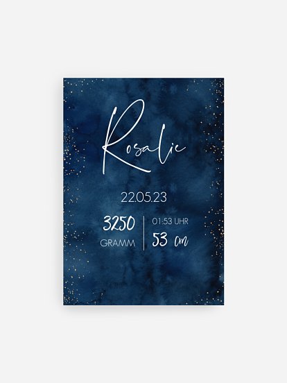 Poster Geburt Night Sky