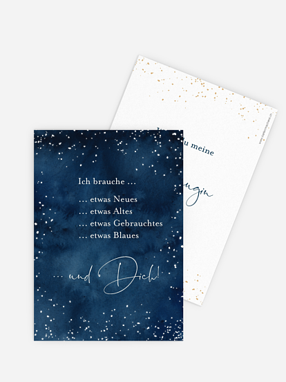 Trauzeugenkarten Night Sky