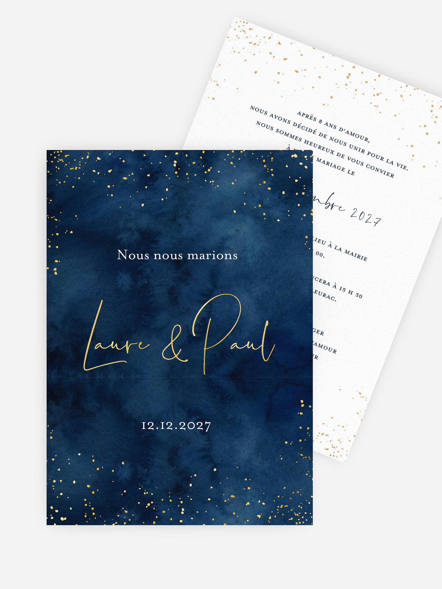 Faire-part de mariage Nuit intense