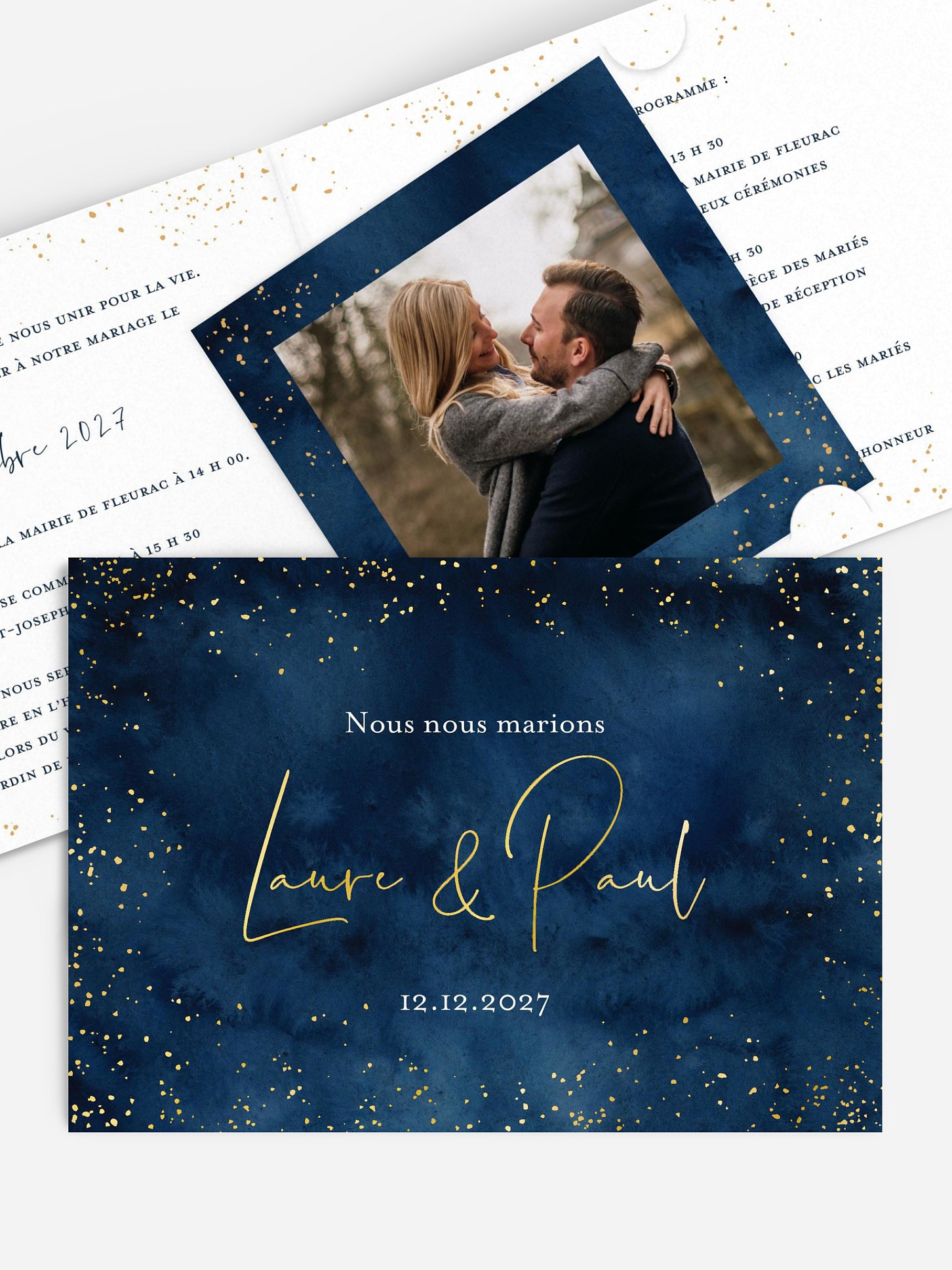 Faire-part de mariage Nuit intense