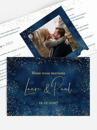 Faire-part de mariage Nuit intense