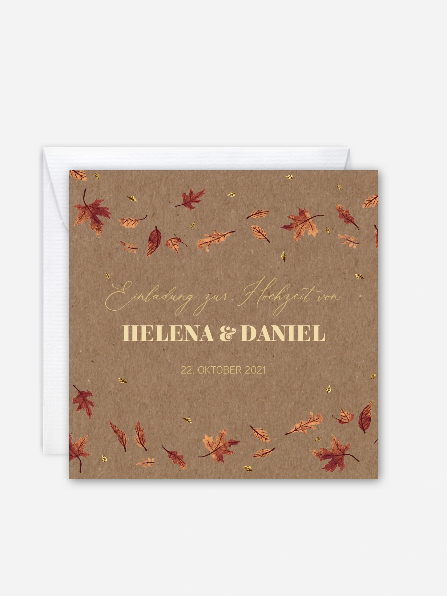 Hochzeitseinladung Herbstbrise