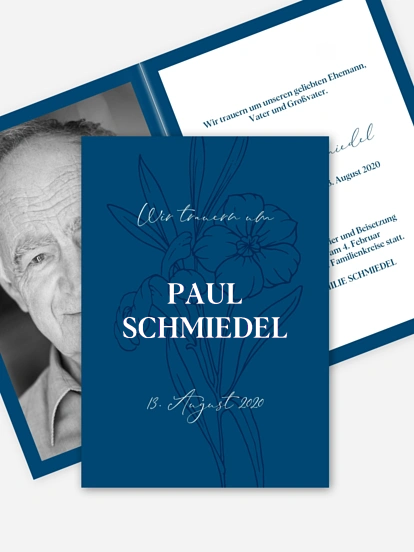 Trauerkarte Herbstblüte