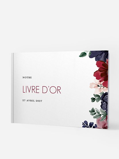 Livre d'or Bouquet rouge