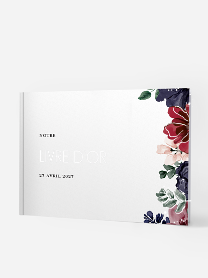 Livre d'or Bouquet rouge