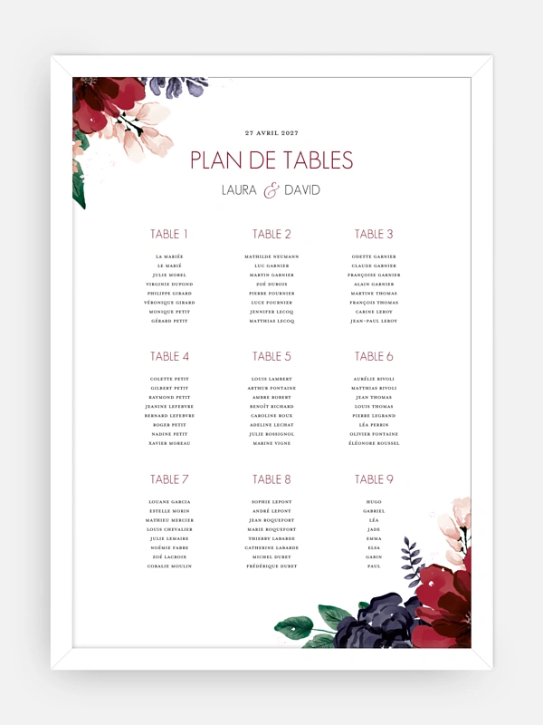 Bouquet rouge