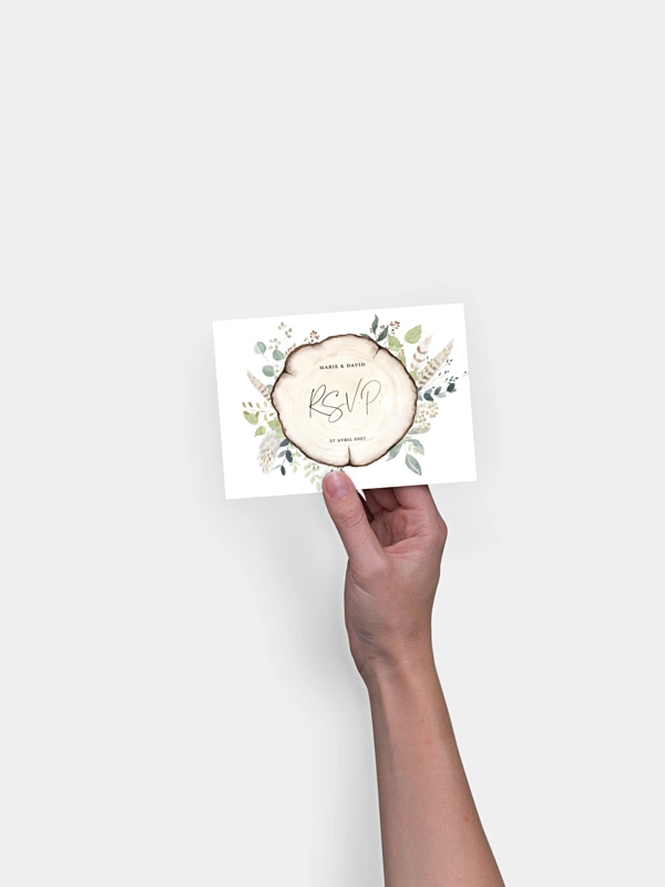 Carton réponse Amour des bois