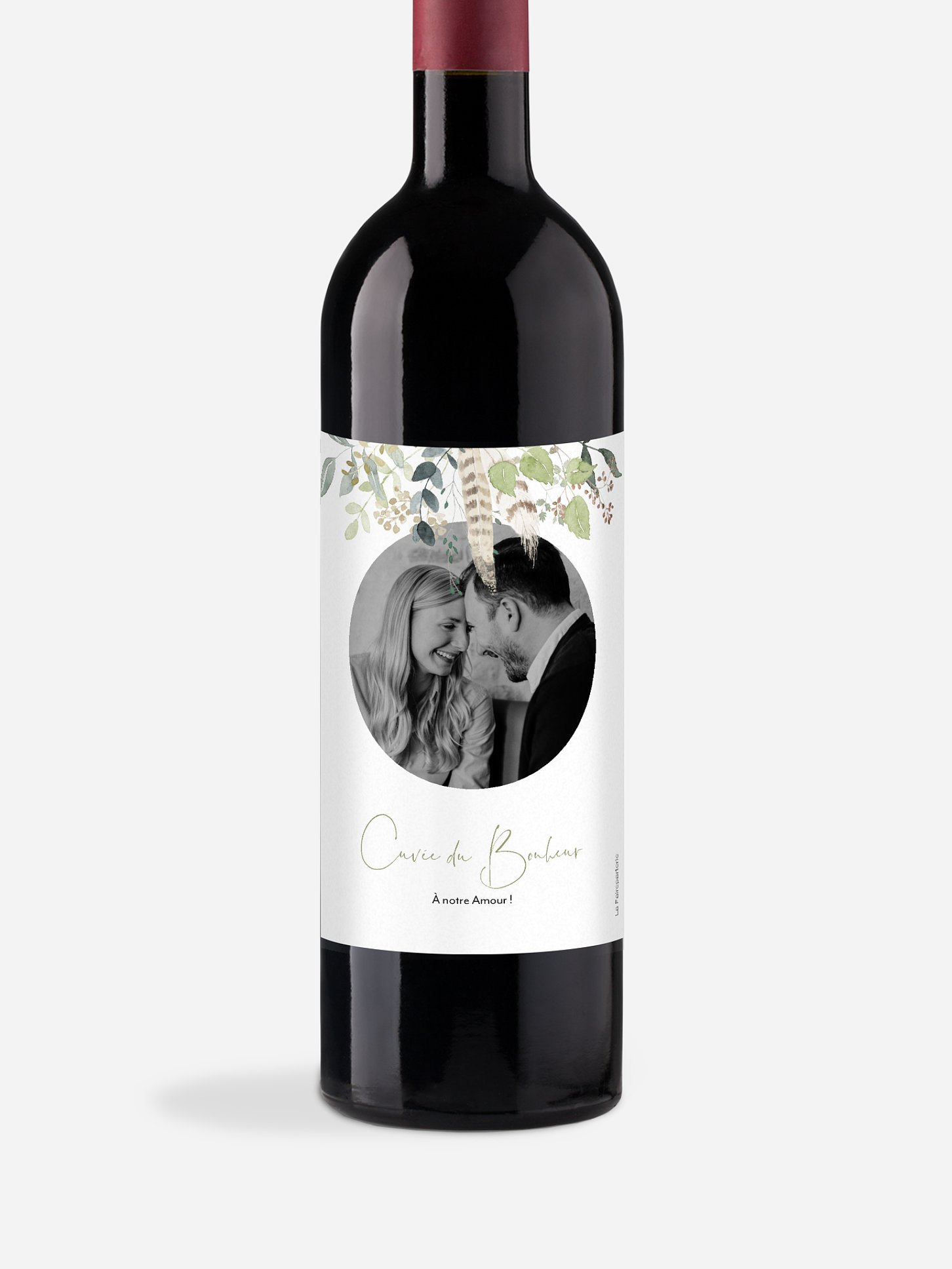 Étiquette bouteille Amour des bois