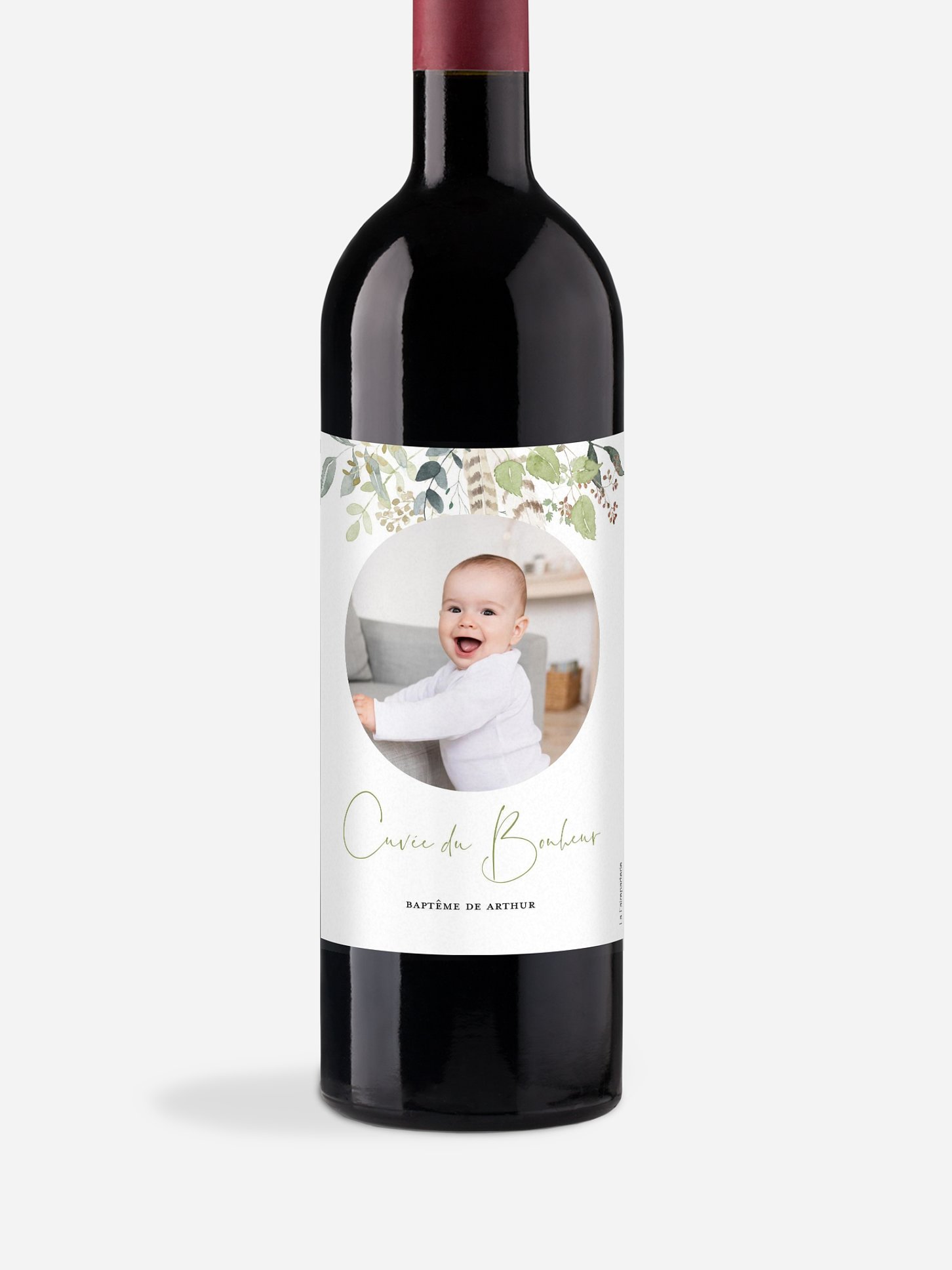 Étiquette pour bouteille Amour des bois