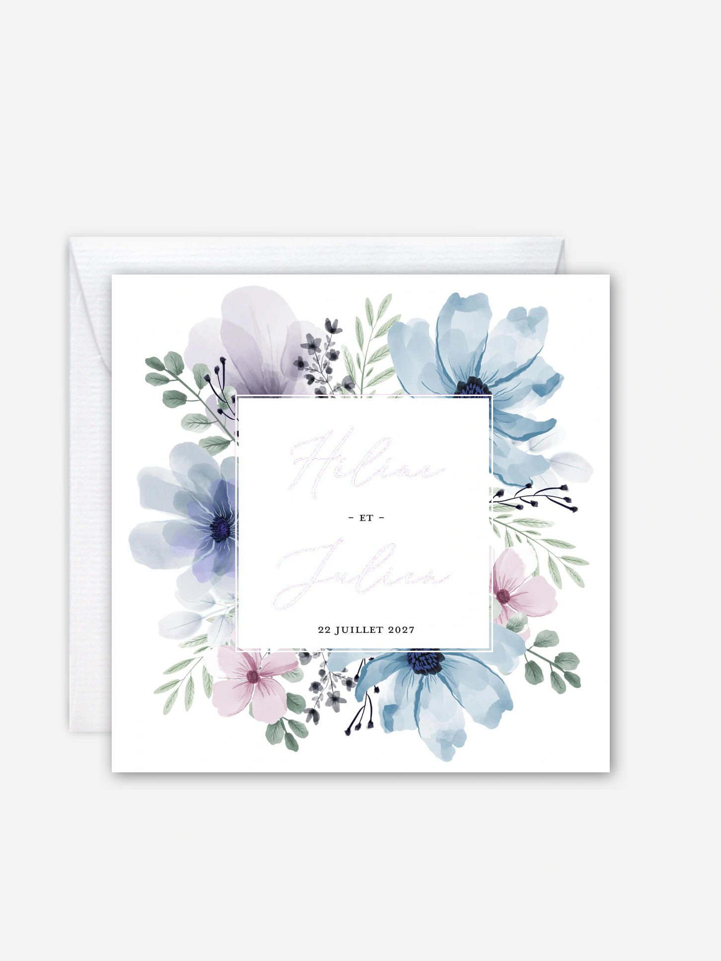 Faire-part de mariage Songes fleuris