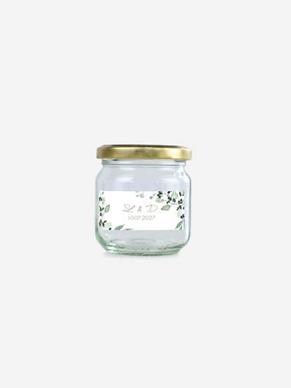 Étiquette cadeau mariage All the greenery effet kraft