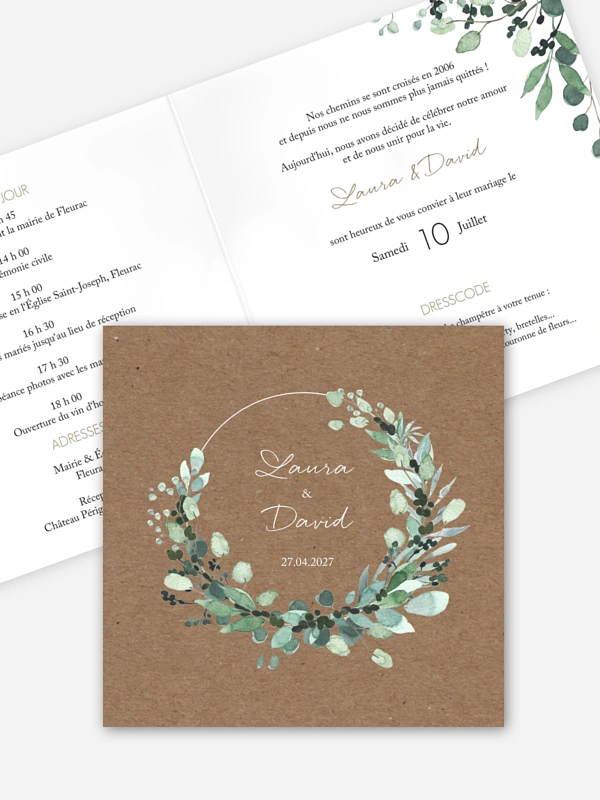 All the greenery effet kraft