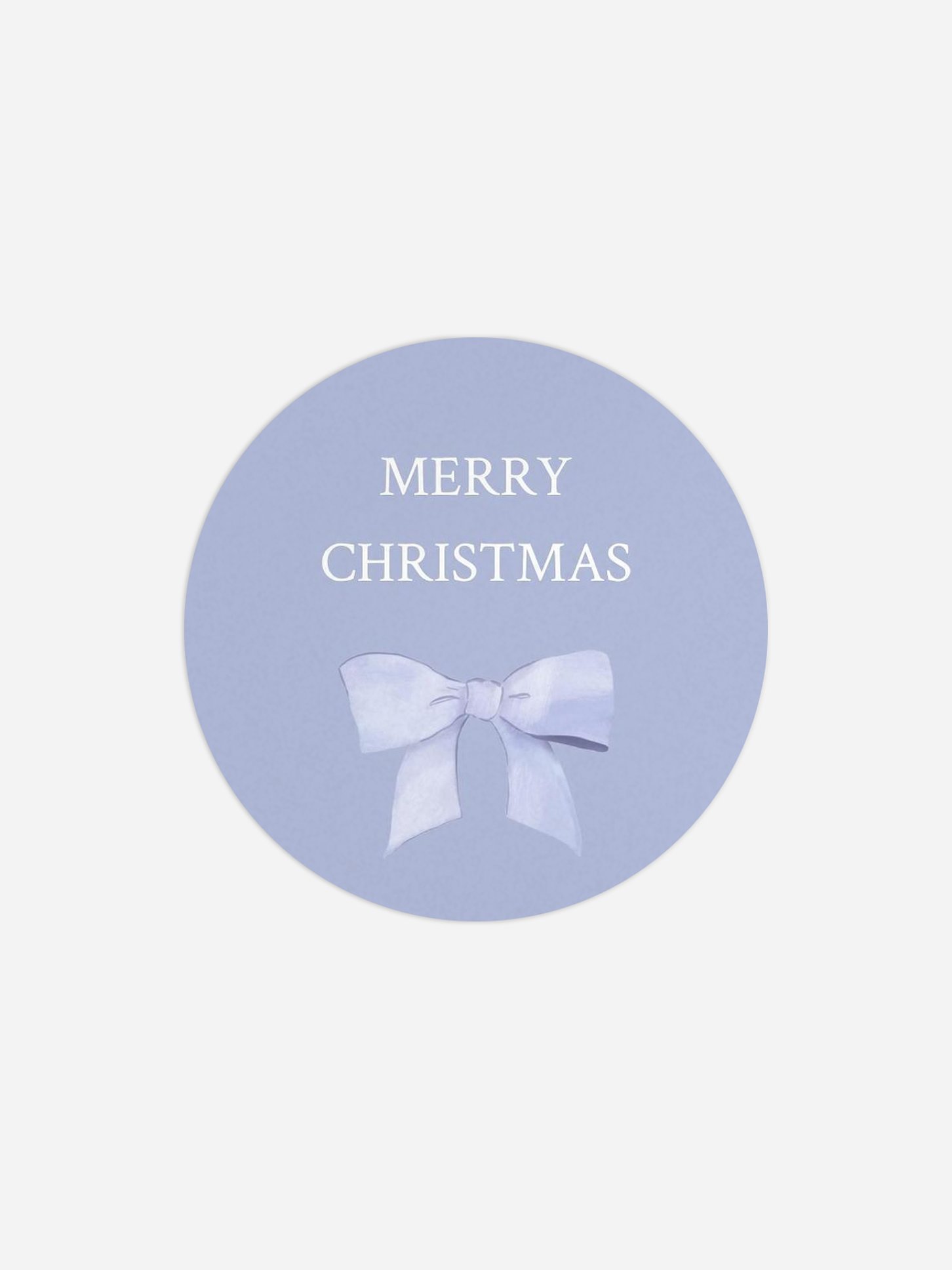 Étiquette cadeau Noël Christmas Bow