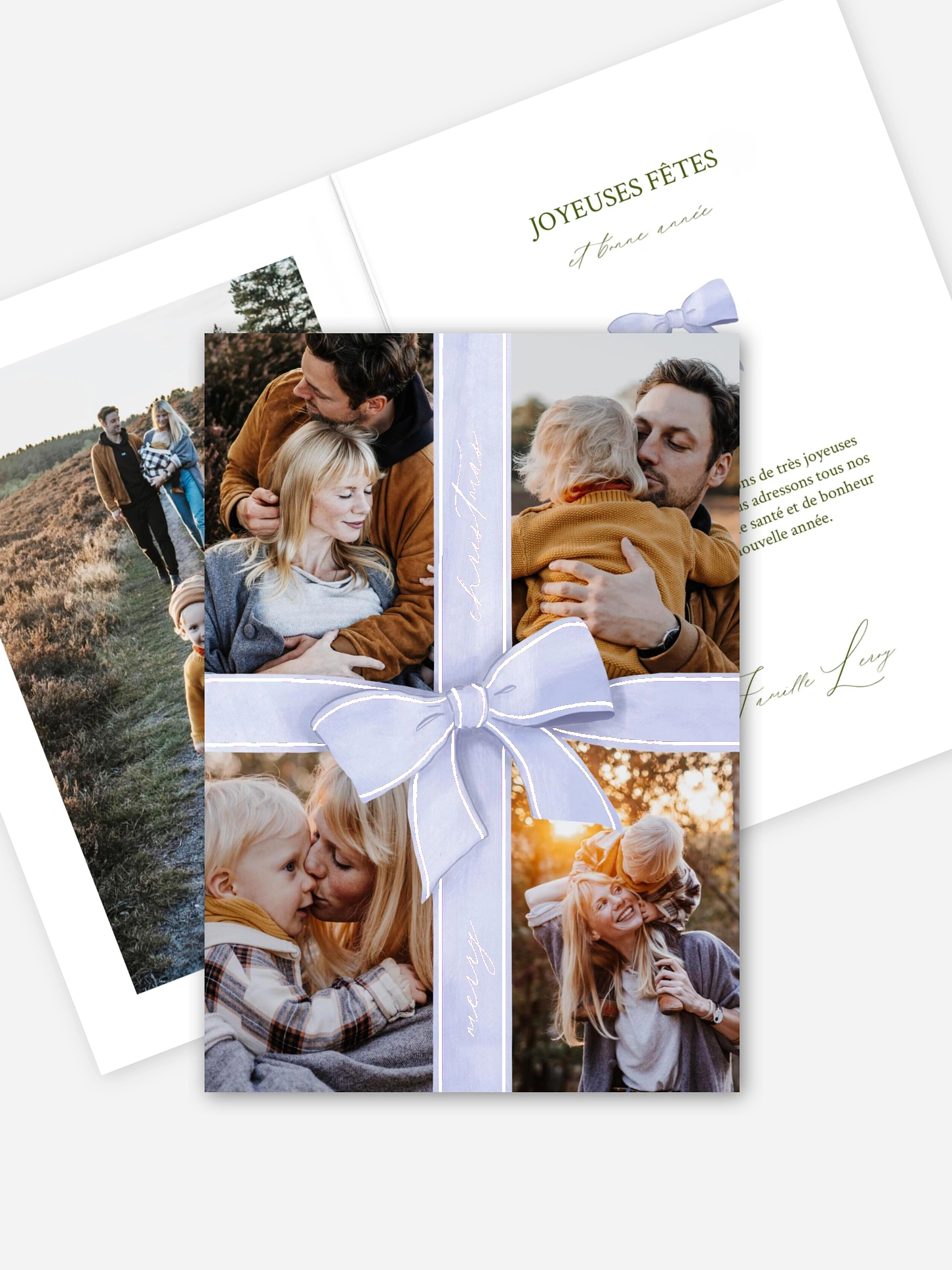 Carte de Noël Christmas Bow