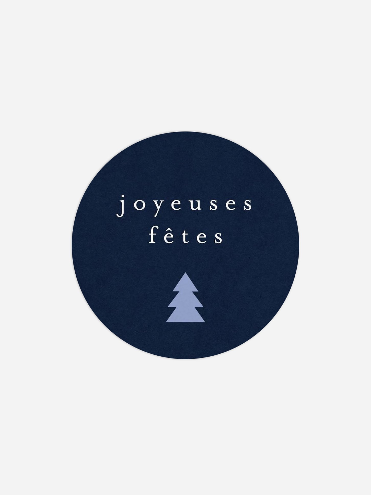 Étiquette cadeau Noël Miroiter