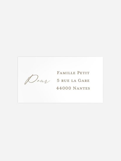 Étiquette destinataire voeux Scintillement magique