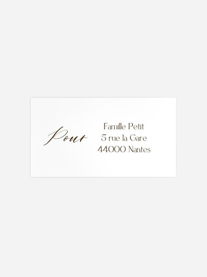 Étiquette destinataire voeux L’heure magique