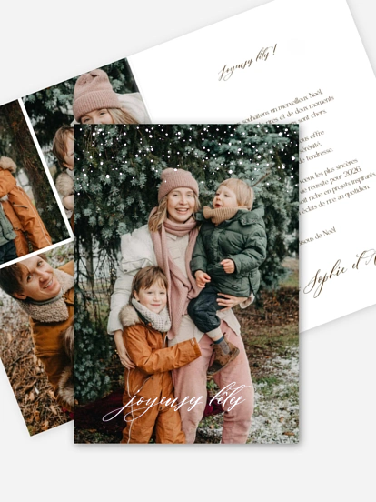 Carte de Noël L’heure magique