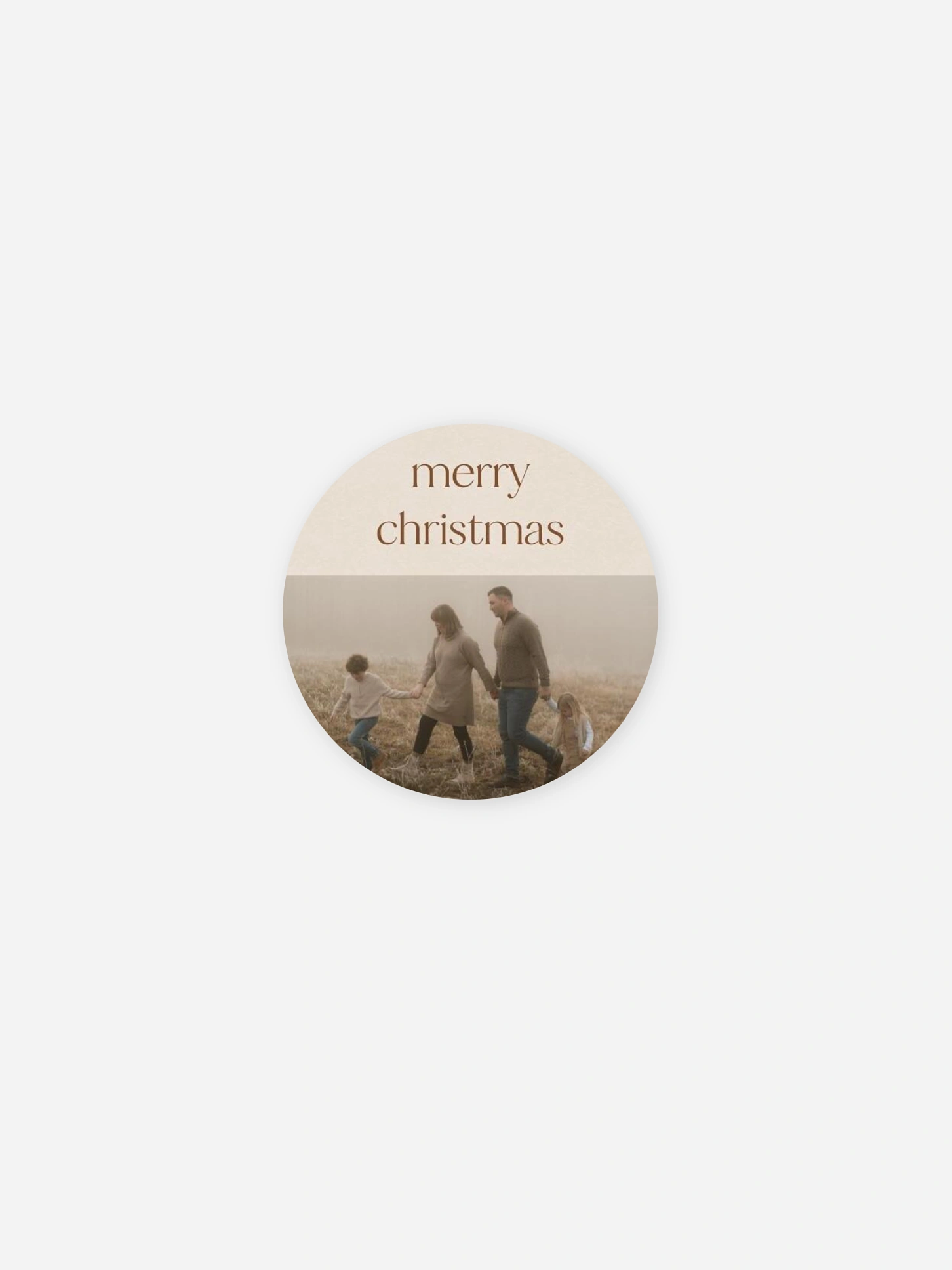 Étiquette cadeau Noël Moments de joie