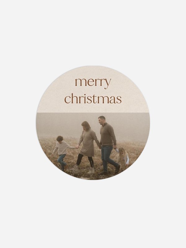 Étiquette cadeau Noël Moments de joie