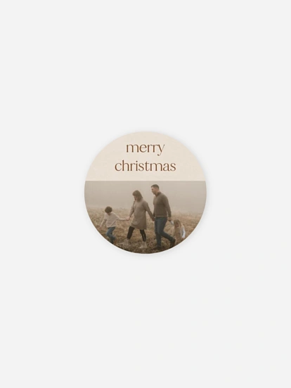 Étiquette cadeau Noël Moments de joie