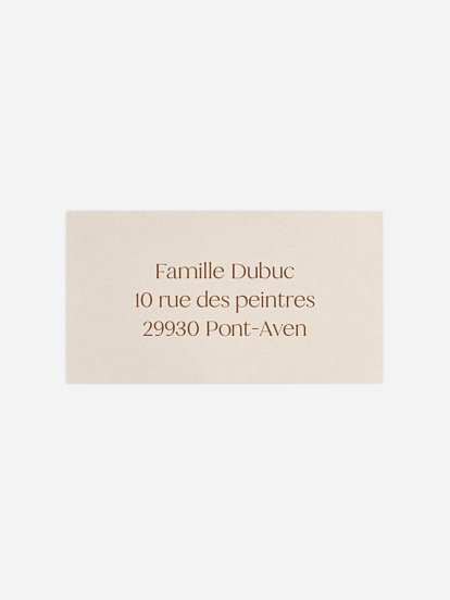 Étiquette destinataire voeux Moments de joie