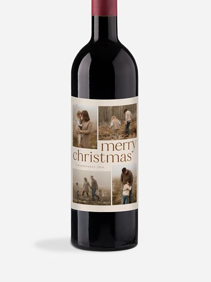 Étiquette pour bouteille Moments de joie