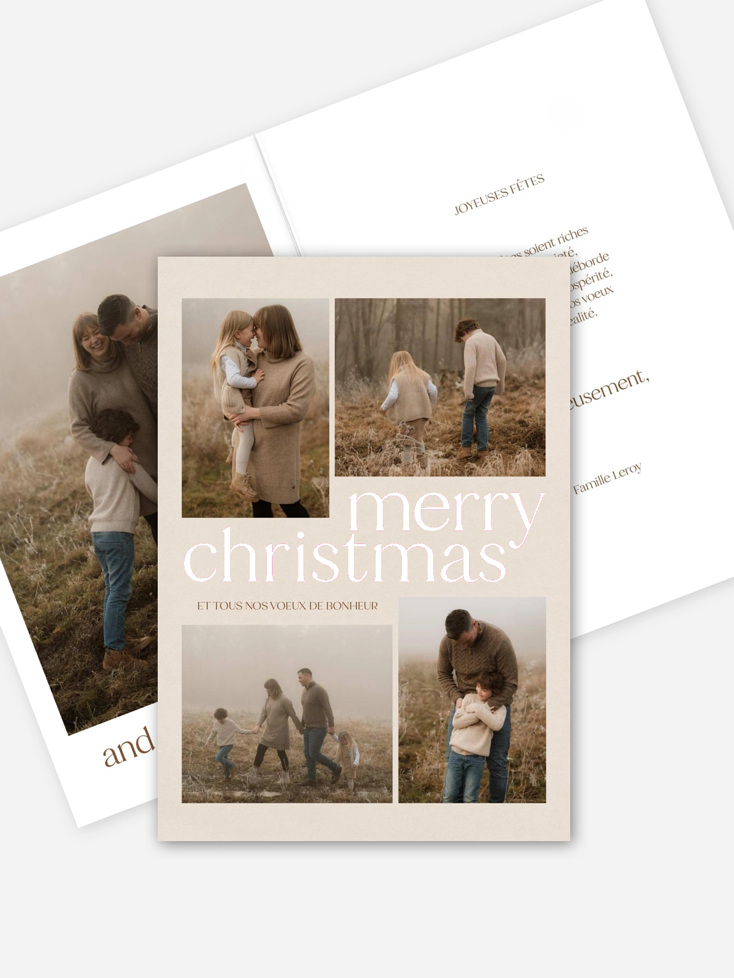 Carte de Noël Moments de joie