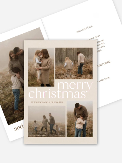Carte de Noël Moments de joie