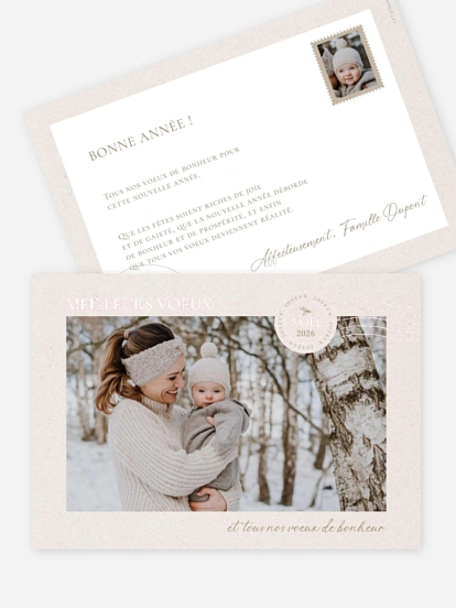 Carte de Noël Courrier de Noël