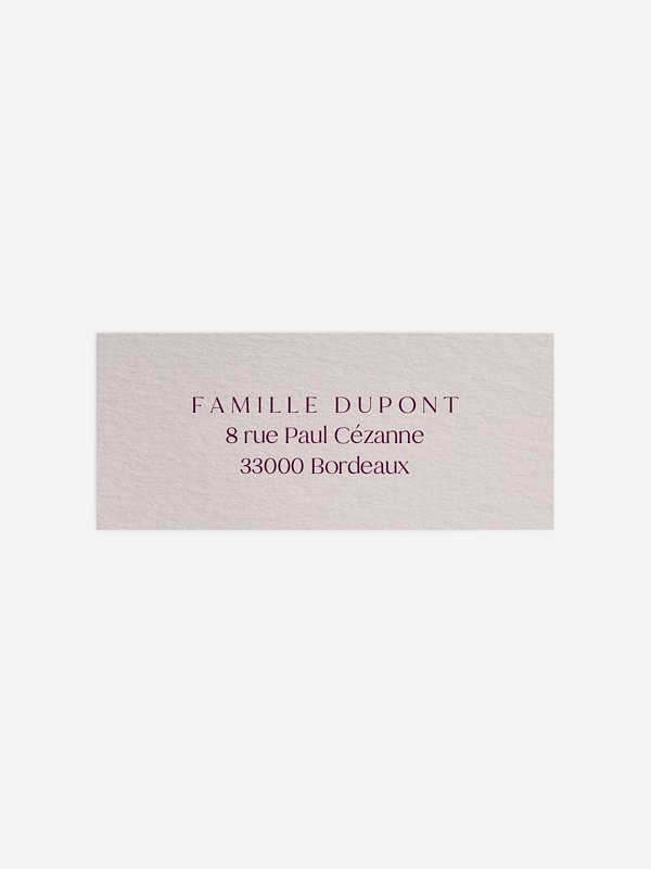 Étiquette expéditeur voeux Vœux festifs