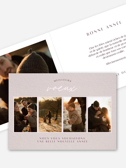 Carte de Noël Vœux festifs