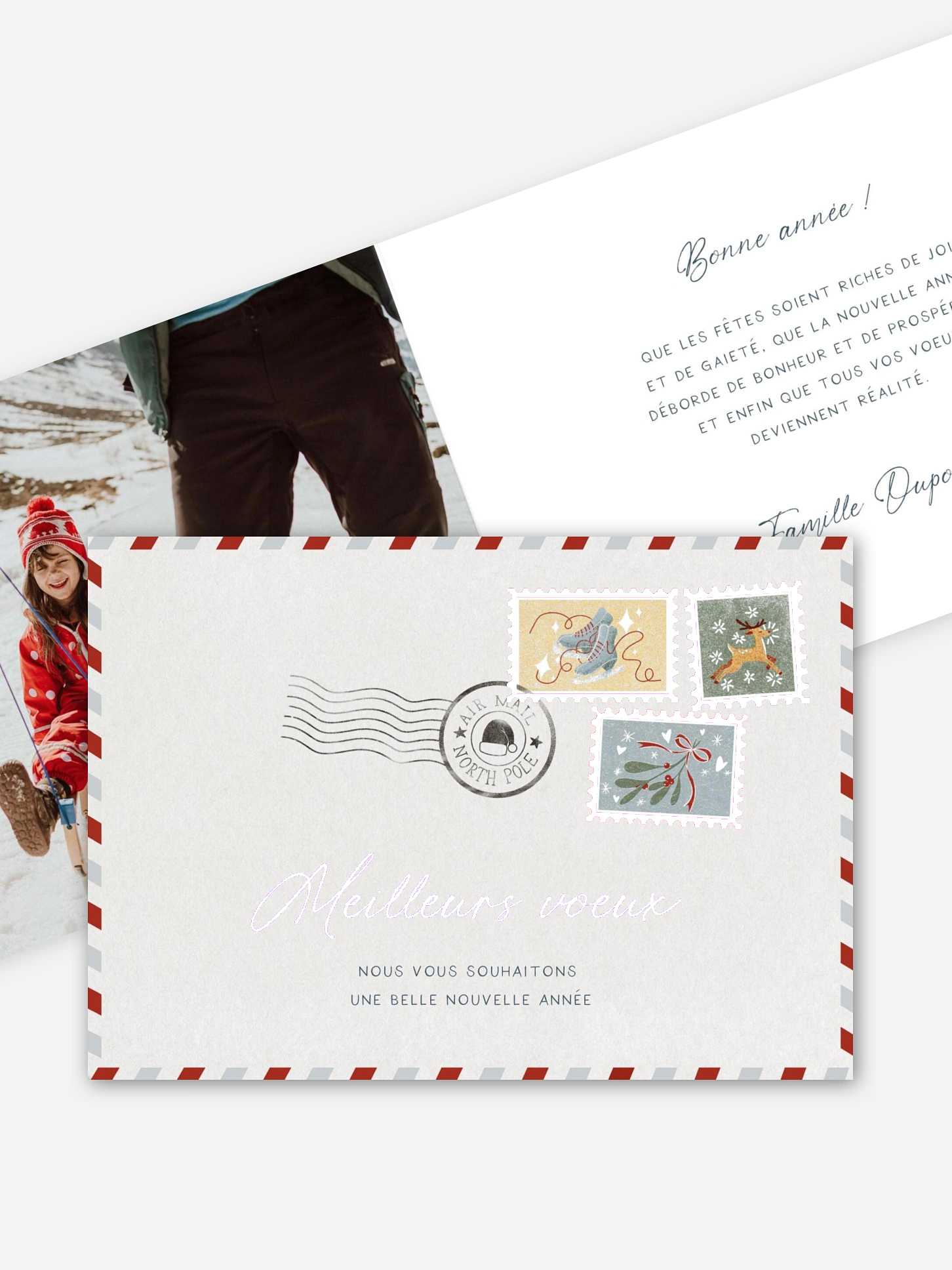 Carte de Noël Lettre de Noël