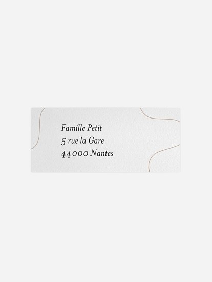 Étiquette expéditeur voeux Bonheur de noël