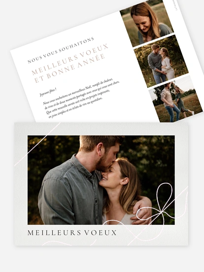 Carte de voeux Bonheur de noël