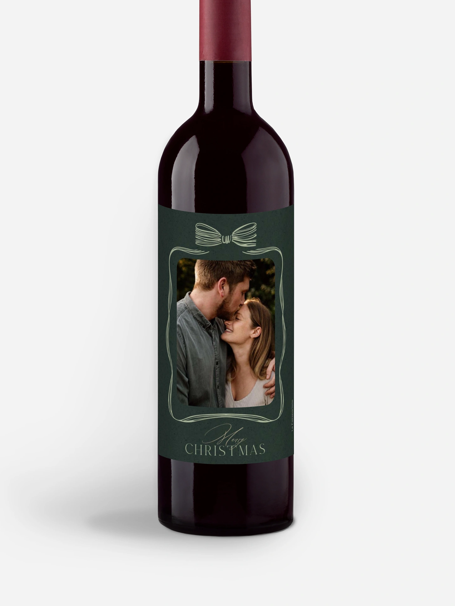 Étiquette pour bouteille L'amour enveloppé