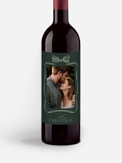 Étiquette pour bouteille L'amour enveloppé