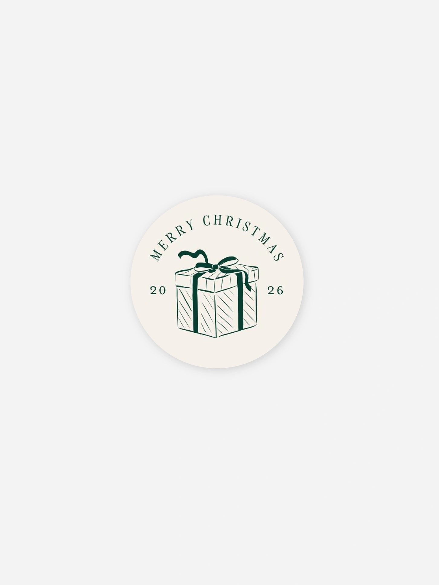 Étiquette cadeau Noël Sapin Festif