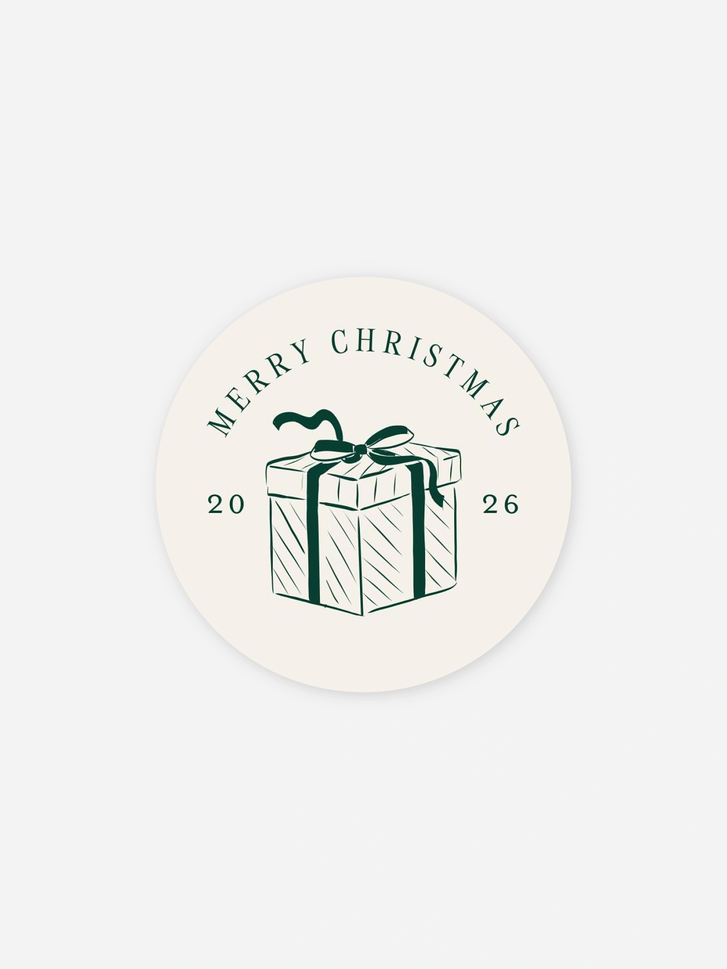 Étiquette cadeau Noël Sapin Festif