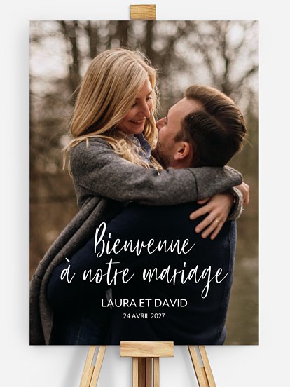 Poster bienvenue mariage Grande photo 1