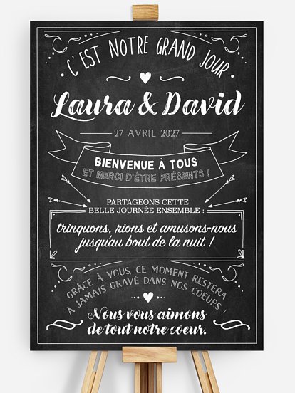 Panneau De Bienvenue Mariage Large Choix Livraison Rapide