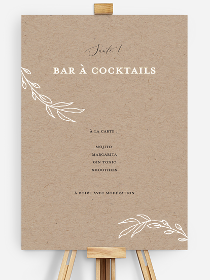 Affiche cocktail Poésie