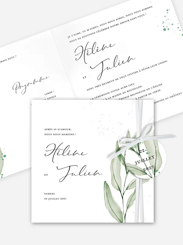 Faire-part de mariage Belles émotions