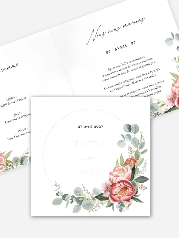 Couronne de pivoines