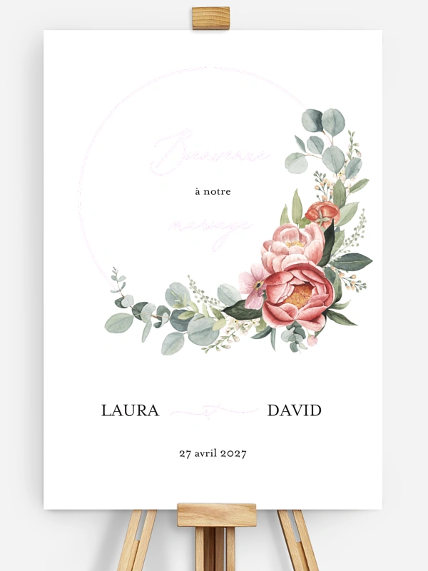 Couronne de pivoines