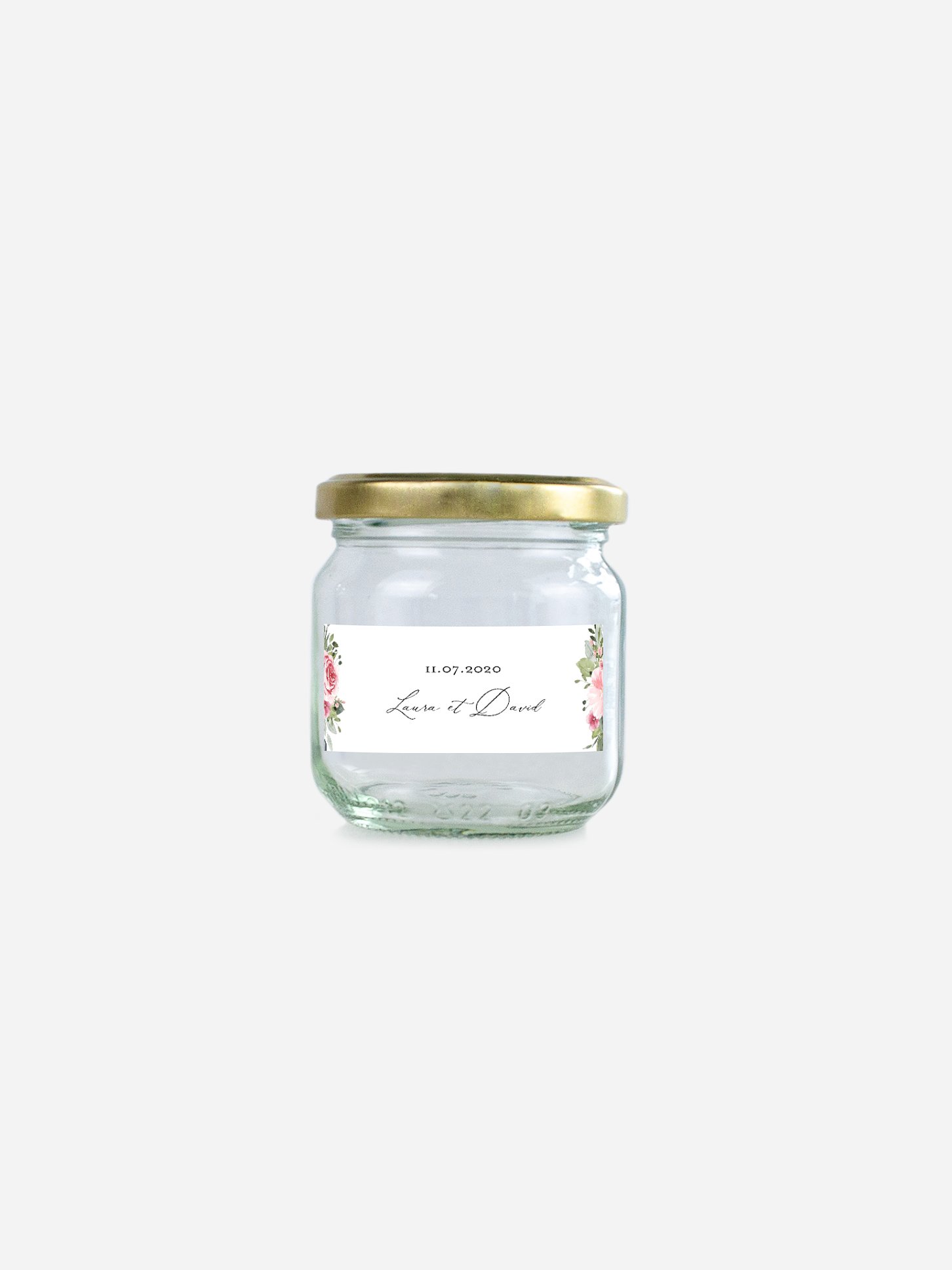 Étiquette cadeau mariage Couronne rosalie