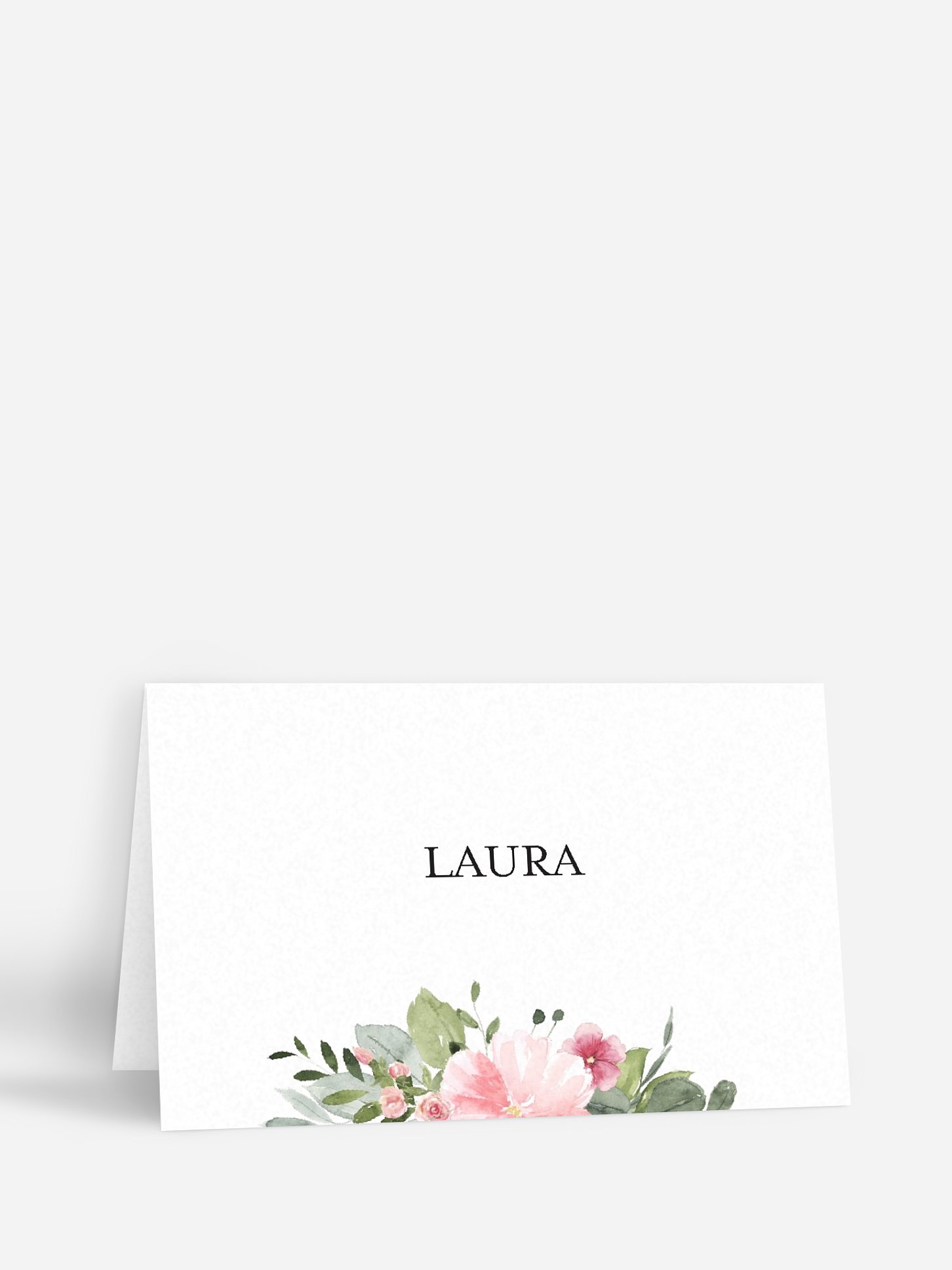 Marque-place mariage Couronne rosalie