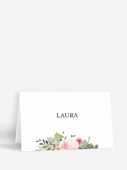 Marque-place mariage Couronne rosalie